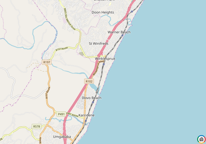 Map location of Winklespruit